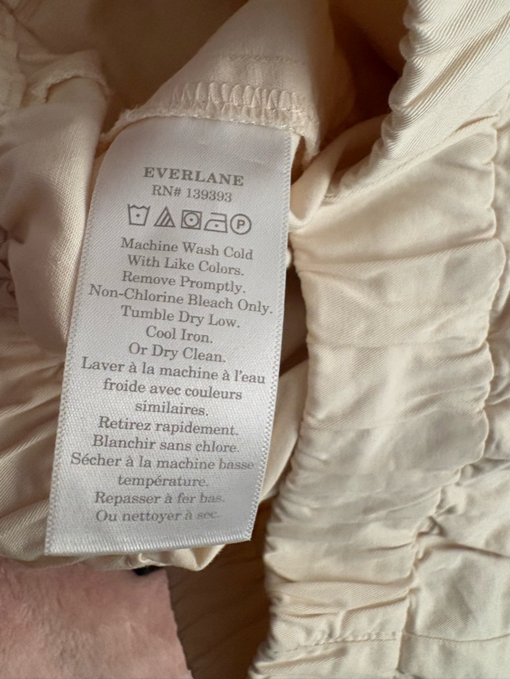 Everlane Cream Elastic-Waist Bermuda Shorts - Picture 7 of 9